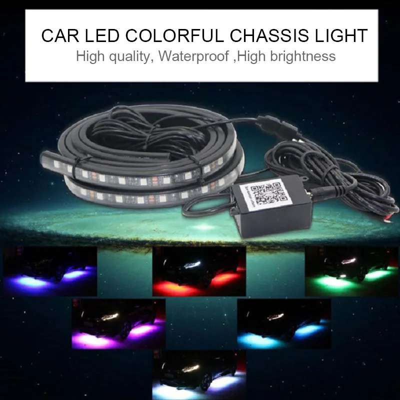 Светильник на шасси с управлением через приложение светодиодная лента RGB под