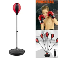 adjustable vertical boxing ball fitness boxing punch pear relaxed speed ball bag speed for kids punching boxing bag e2g6
