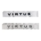 Новинка, автомобильные 3D наклейки из АБС-пластика, серебристые глянцевые черные хромированные буквы с логотипом в багажнике для VW Virtus GTS 2020 2022 2019, аксессуары