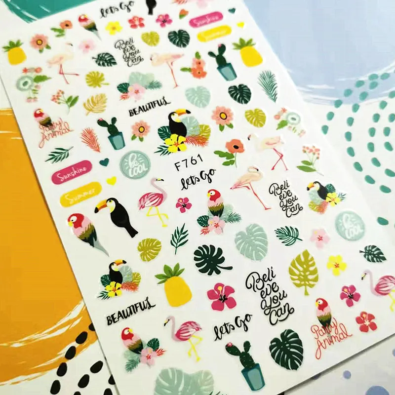 Новинка Тропический дождевой лес 3D дизайн самоклеящиеся наклейки инструменты