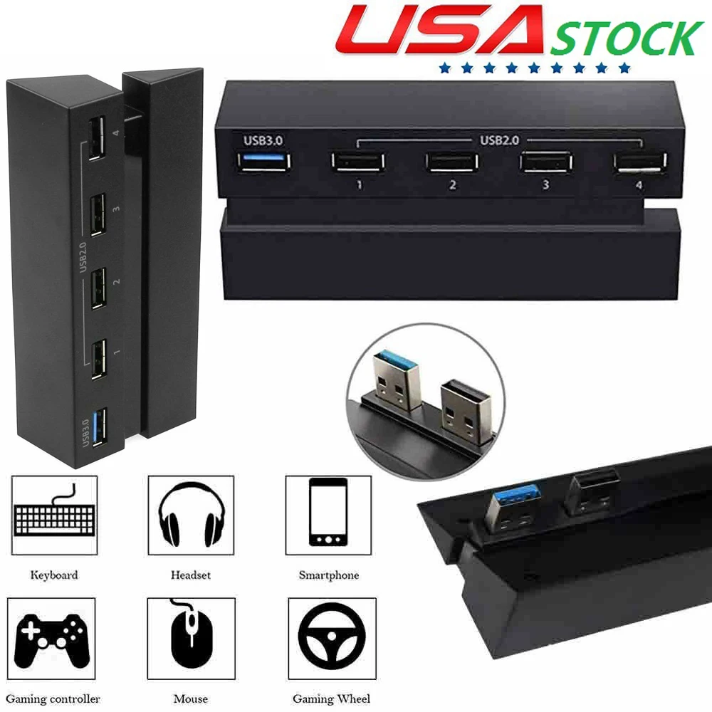 SOONHUA USB Hub Expander Hubs 5-Port 3.0 2.0 High Speed Adapter For PS4 Host | Компьютеры и офис