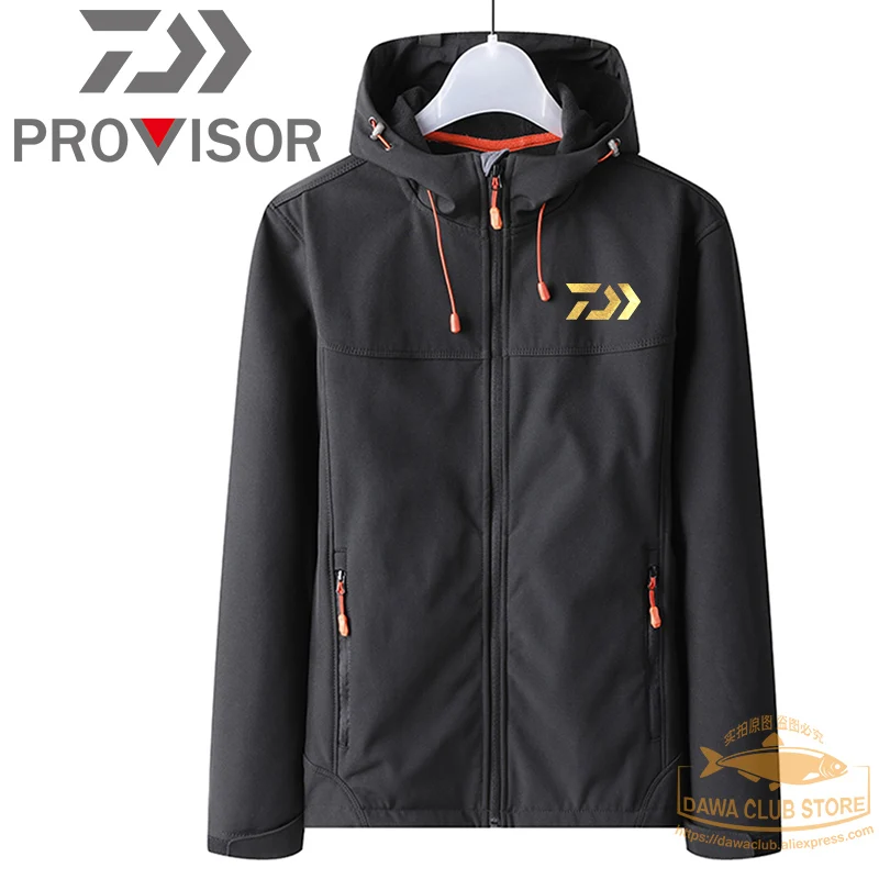 

2021 Men Dawa Fishing Jacket Outdoor Hiking Waterproof Fishing Hoodie DAIWA Fishing Pants Winter Warm Windbreak Fishing Clothes