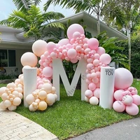 144pcs macaron pink balloon arch garland wedding decoration ivory ballon baby shower bride to be birthday party decor supplies