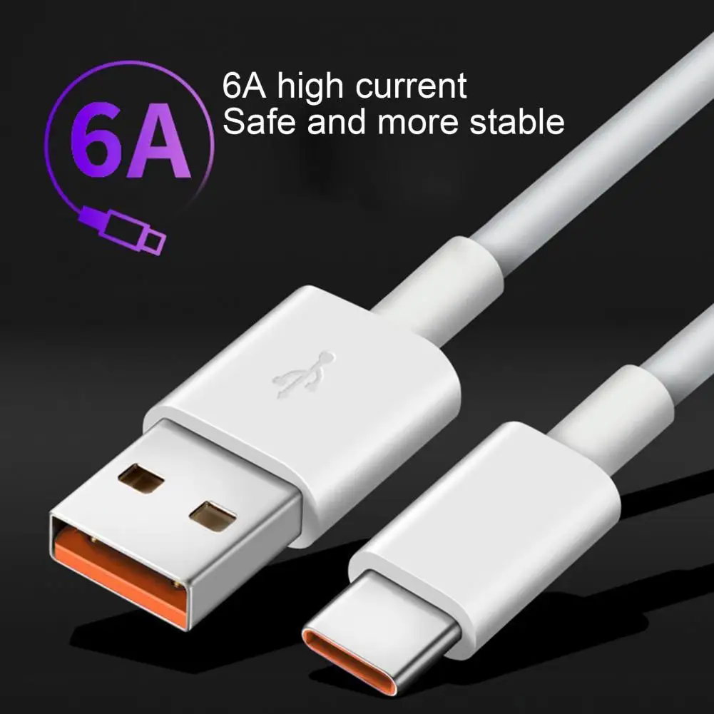 

Data Cable Universal 2-in-1 6A 66W Type-C Phone Fast Charging Cord for Xiaomi Huawei