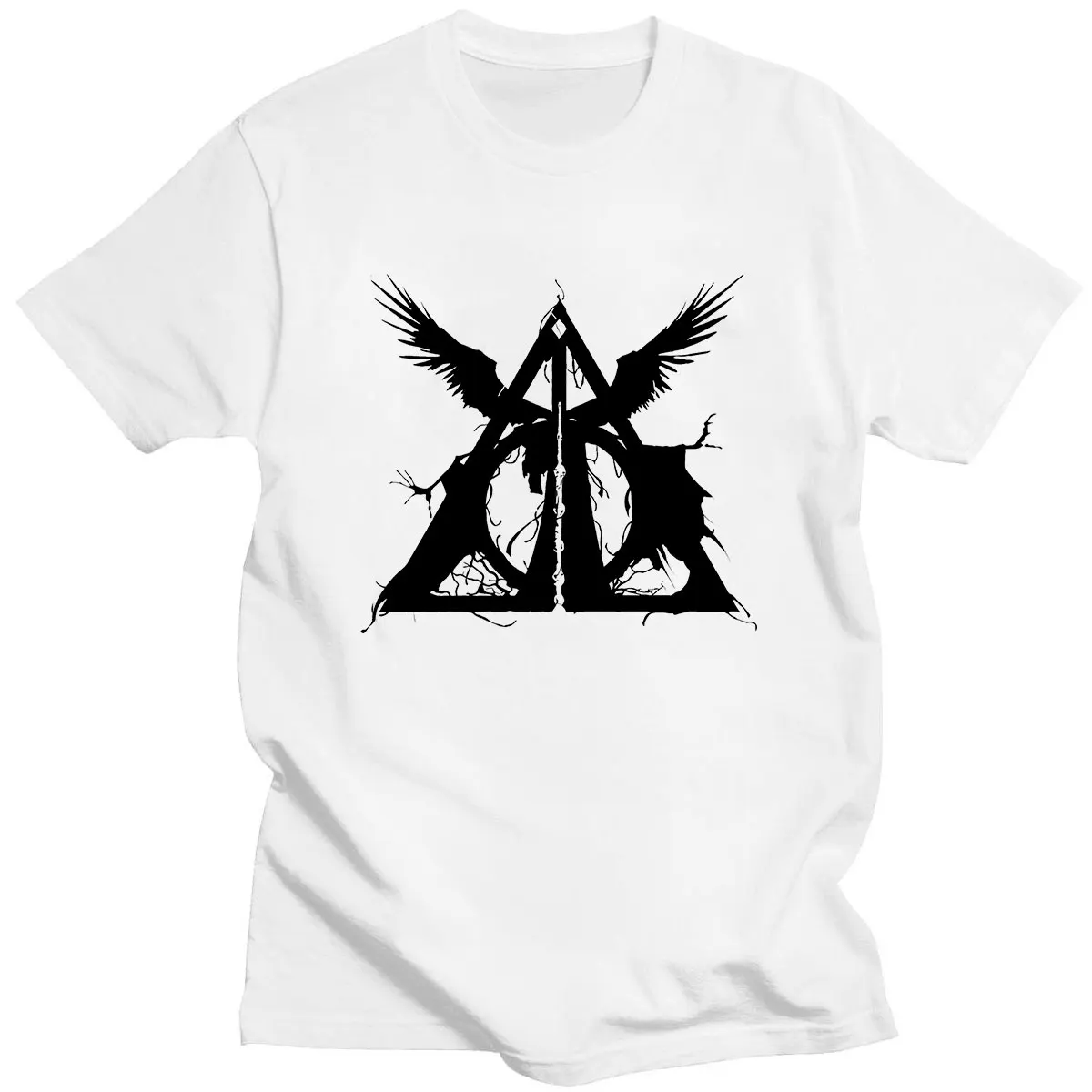 

Three Brothers Tale Deathly Hallows Hip-Pop Clothes Fashion Streetwear Fashion T-Shirt Casual Men's Tees Daily Comfortable Tops