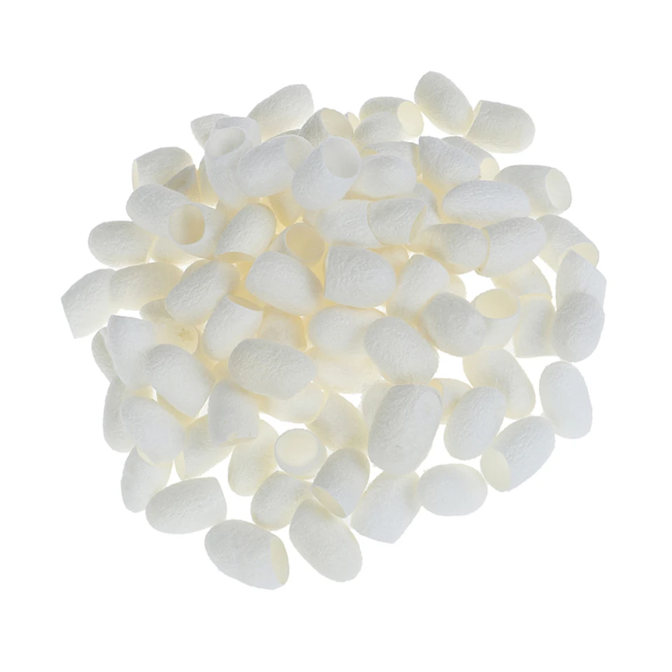 100 шт./упак. Шелковые Шарики из натурального шелка коконы пилинг очищающий