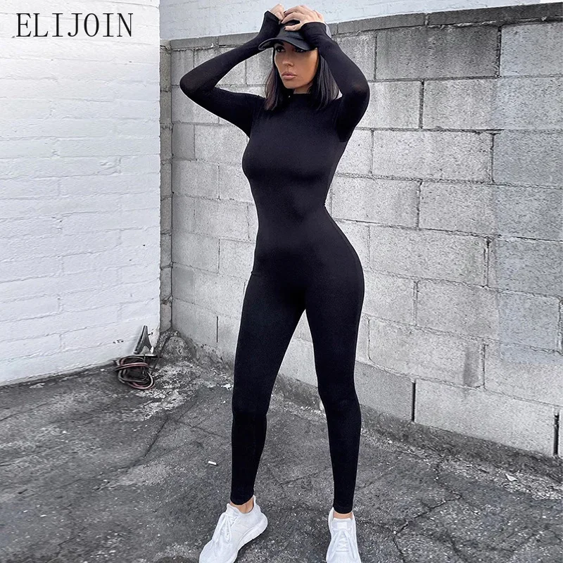 

ELIJOIN women's one-piece pants casual sports loaded solid color sexy one-piece pants pants women winter