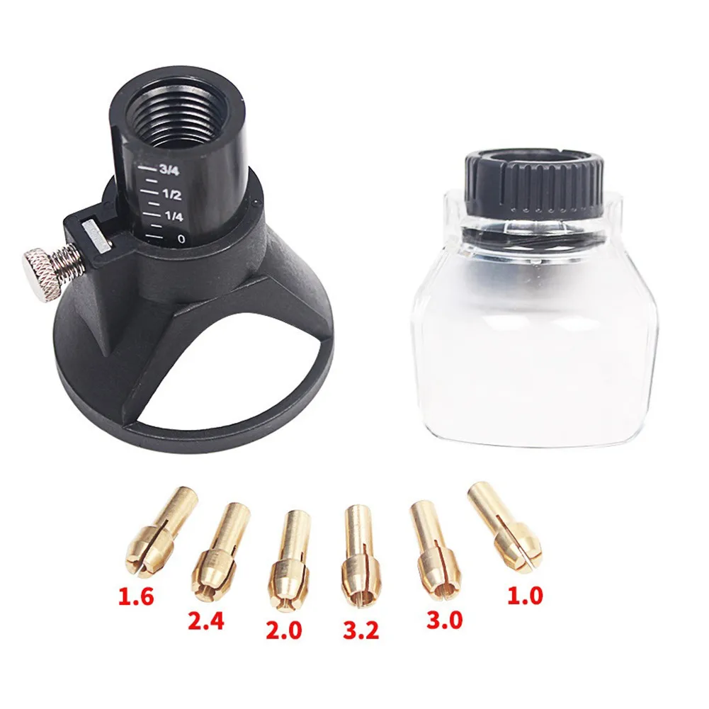 

Drill Locator Shield Rotary Tool Attachment Accessory Collet Chuck 1mm/1.6mm/2mm/2.4mm/3.0mm/3.2mm Chucks Shield Attachment