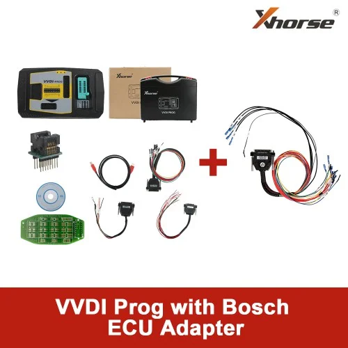 

Оригинальный программатор Xhorse VVDI Prog с адаптером блока управления Bosch, чтение для BMW ECU N20 N55 B38 без вскрытия