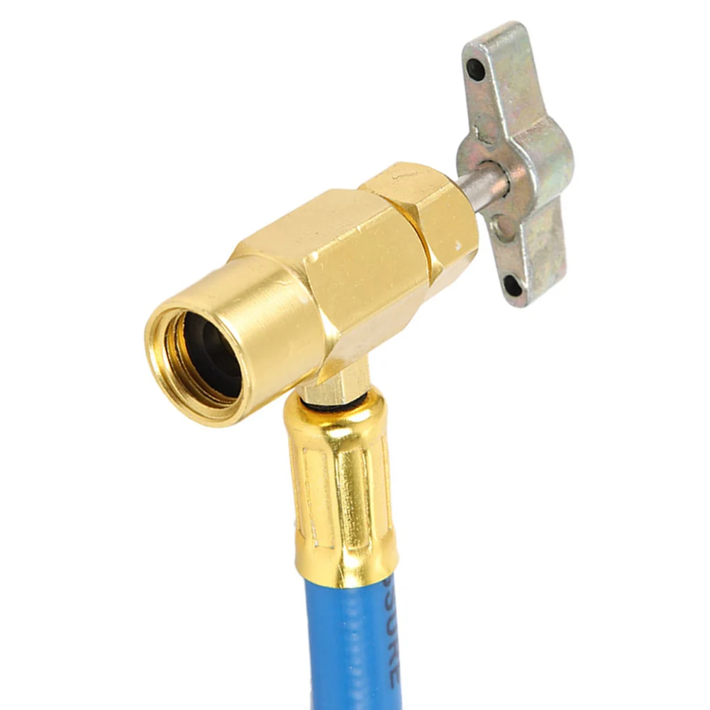 

R134A Car Air Conditioning Refrigerant Recharge Measuring Hose Gas Gauge Automotive Supplies
