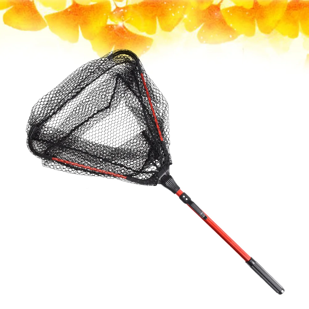 

Landing Net Fishing Net Foldable Fishing Net Telescopic Pole Handle Durable Nylon Net Safe Fishing Net Extendable Landing Net