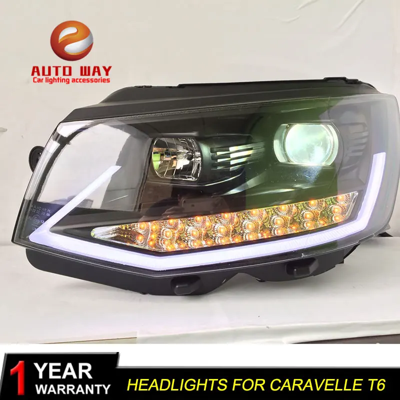 Чехол для автомобильного стайлинга налобный фонарь VW Caravelle T6 фары 2017 2018