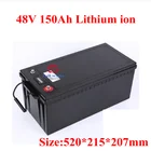 Сменный литий-ионный аккумулятор 48 в 150 Ач 48 в 100 Ач 5 кВтч 7 кВтч для гольф-мобиля резервный RV EV Инвертор Солнечная система + зарядное устройство 15 А