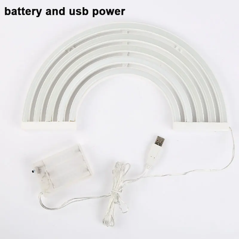 

Neon Decorative Night Lights Unicorn Rainbow LED Table Night Lamp For Children Usb Battery Power LED Lampara for Home Decoration