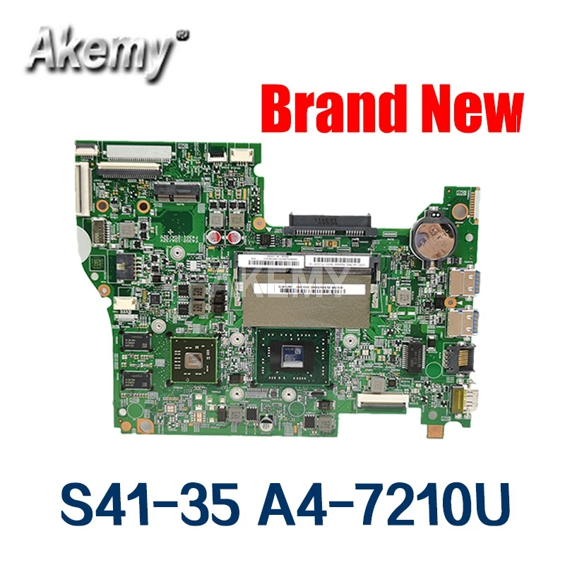 Новинка 14235 1 для For Lenovo S41 35 материнская плата ноутбука 80JW FRU: 5B20J40575 CPU A4 7210 GPU:R5 330M 2
