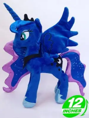 Princess Luna Милые большие глаза Единорог Лошадь Флаттершай Kawaii Плюшевые Детские игрушки кукла день рождения праздник Рождество маленький подарок - Цвет: Princess Luna