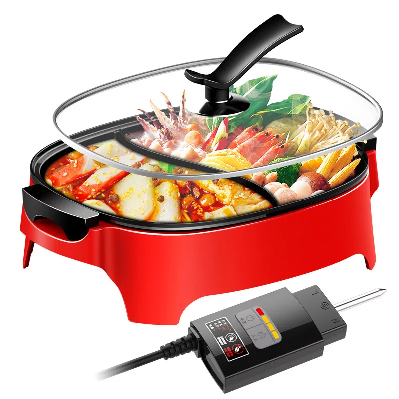 Household Multi Cooker Electric Hot Pot Chafing Dish Multifunctional Electric Hot Pot Cooker Electric Cooking Machine DHG-600BY