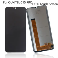 original for oukitel c15 pro lcd display touch screen digitizer assembly for oukitel c15 pro screen lcd display free tools