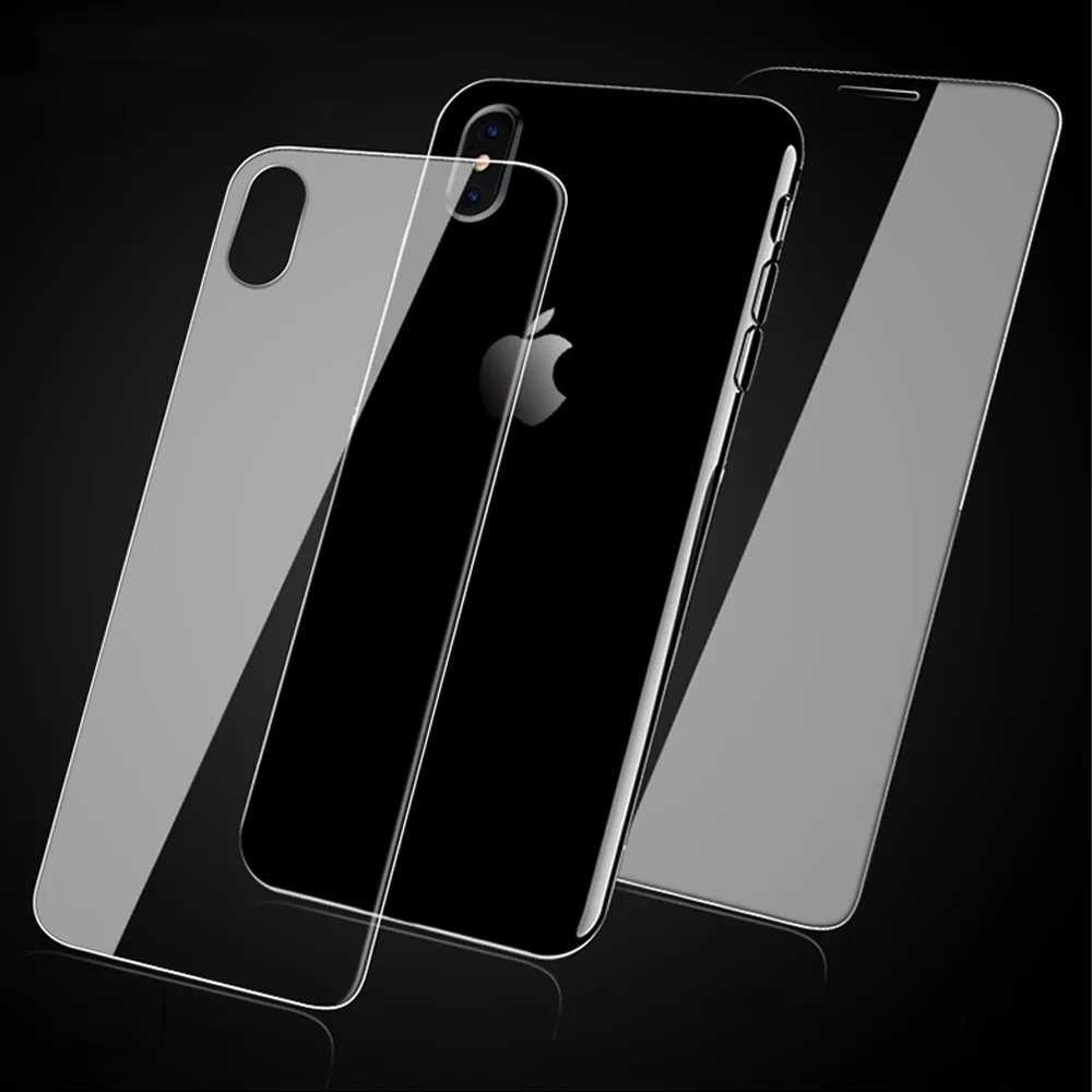 

For iPhone XS MAX XR X 6 6S 7 8 Plus Tempered Glass Screen Protector For iPhone 5s 5c SE 4 4S Front and Back Protective Film