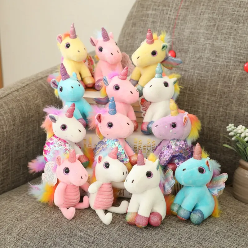 2020 юбки пачки радужной расцветки с надписью Unicorns плюшевая сумка игрушкой