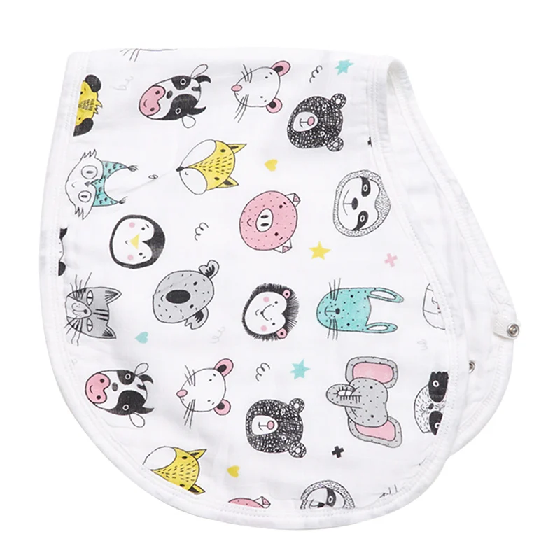 Animal paradise Муслин 6 слоев детское Burpy Bib Детский принт с животными Детские нагрудники банданы Bebe свободное Слюнявчики аксессуар для младенцев Детские вещи - Цвет: Animal paradise
