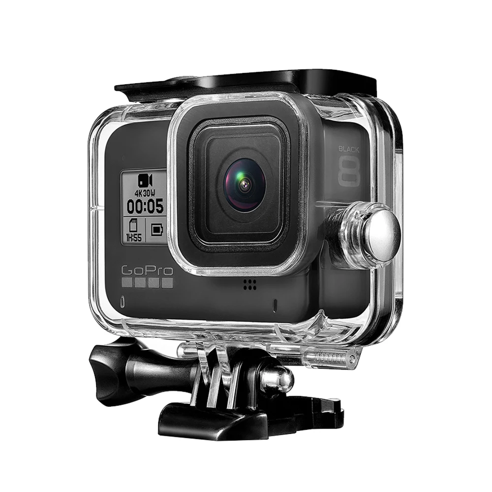

40m Underwater Waterproof Case Sealed Shell Compatible With Gopro Hero 8 Sports Camera Protective Case Camera Accessories