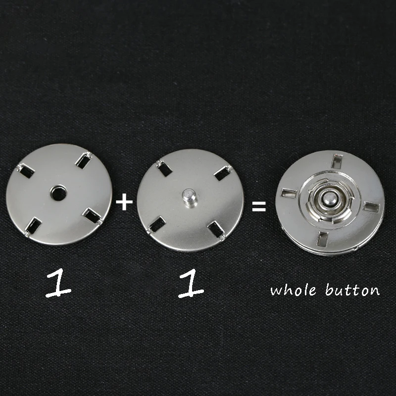 5 шт. кнопки невидимки для одежды 25 мм|snap fastener|metal snapssnap fastener press |