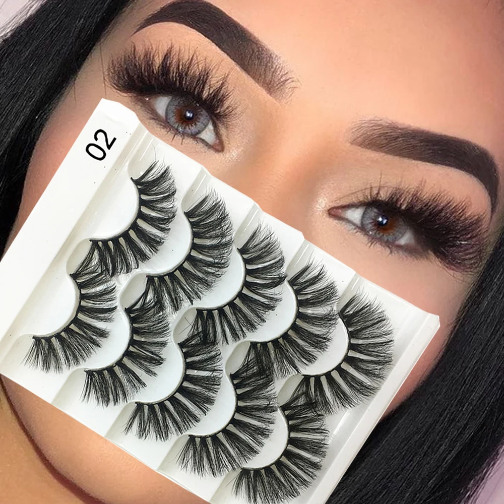 5 пар 6D искусственные норковые накладные ресницы натуральные длинные висячие