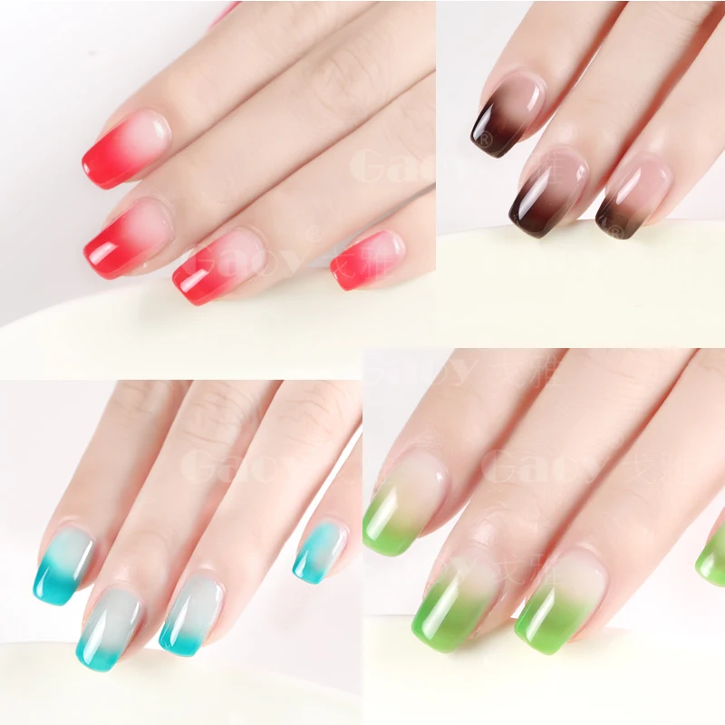 Гель-лак для ногтей 10 мл меняющий цвет при температуре УФ-дизайн товары