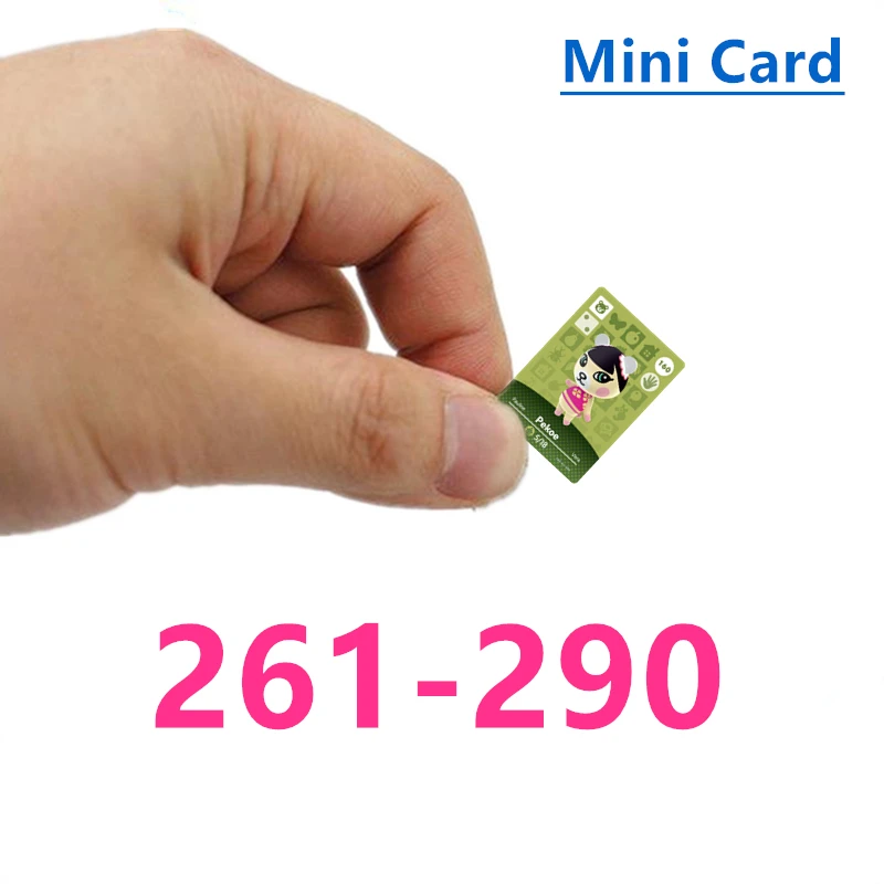 

Mini Card Animal Croxxing 261~290 Amxxbo Ntag215 Chip NFC Game Card For NS Switch Marshal Gala Merengue Flora Skye