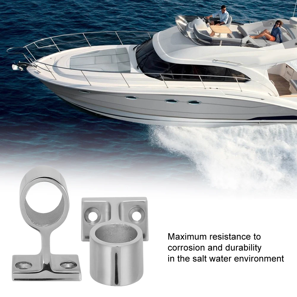 2 шт. морская фурнитура перила для яхт из нержавеющей стали Монтажный кронштейн