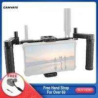 camvate directors monitor cage with adjustable rubber handles top base plate for 5 7 lcd monitors atomos ninja inferno