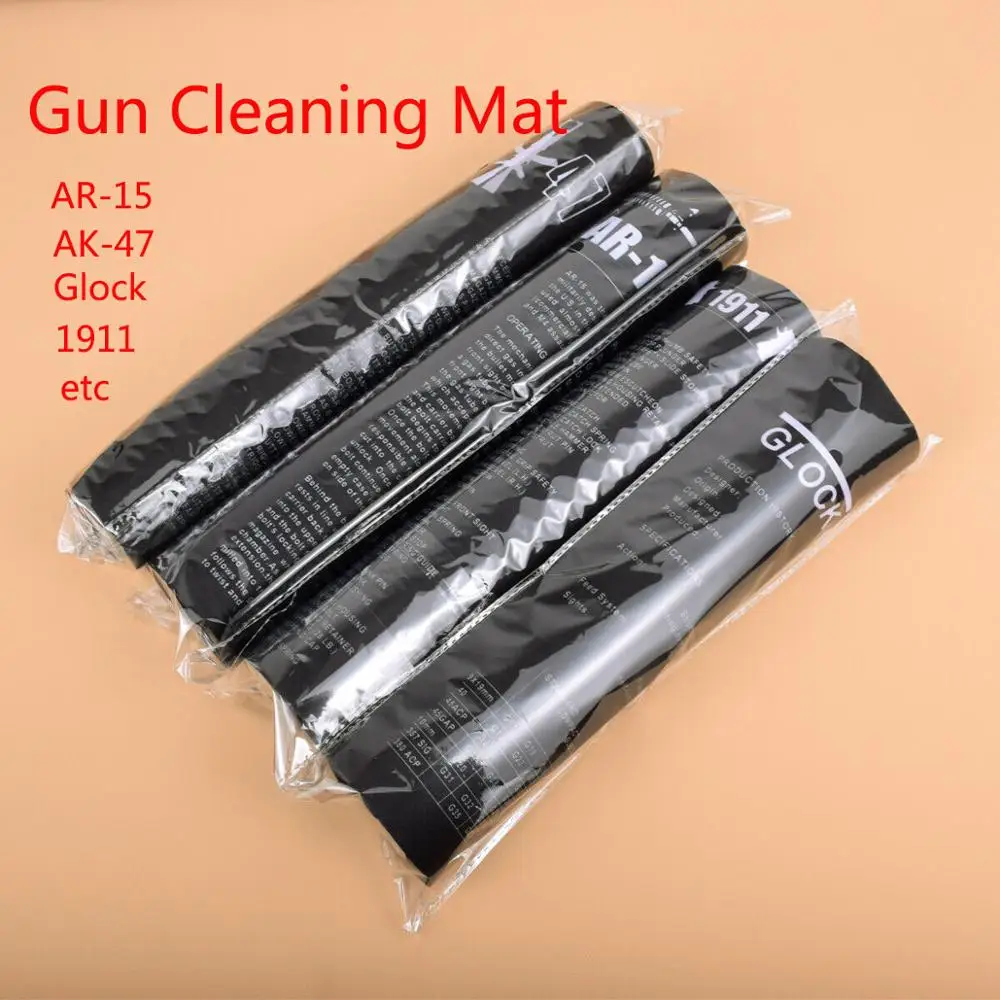 Коврик для мыши AR15 AK47 Glock резиновый коврик чистки пистолета Smith Colt 1911 Beretta 92 Sig Sauer