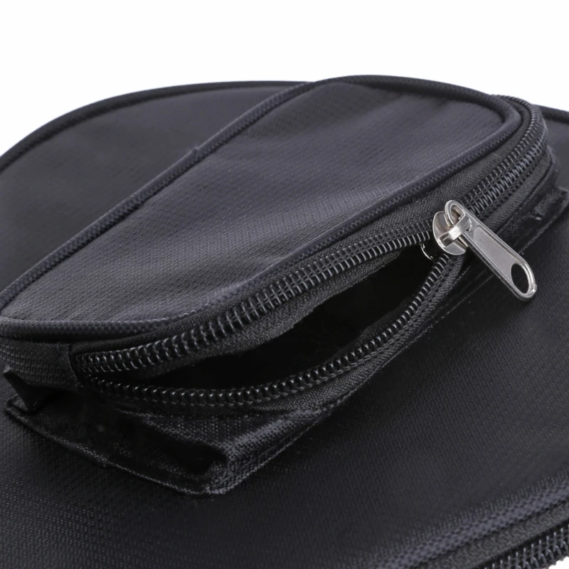 

Waterproof Black Table Tennis Racket Bag PingPong Paddle Bat Case w/ Ball Pouch