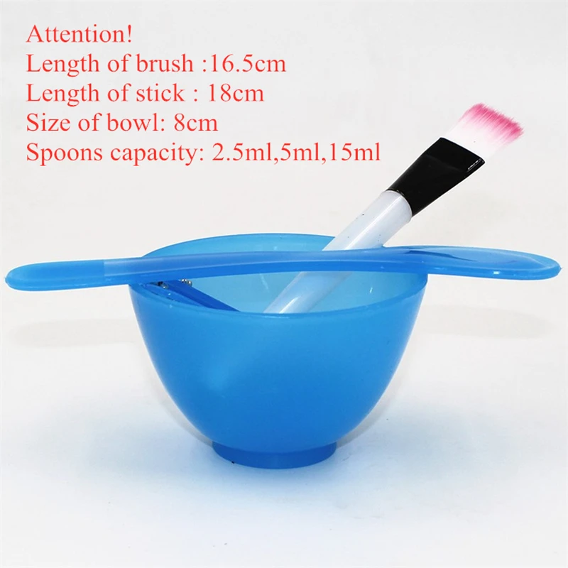 Набор инструментов для макияжа 6 в 1 щетка и чашка смешивания ложка-палочка