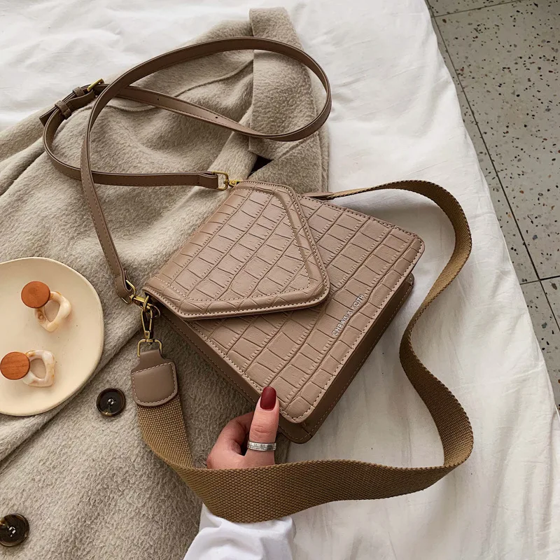 2020 новая ретро модная широкополосная маленькая квадратная сумка высокого