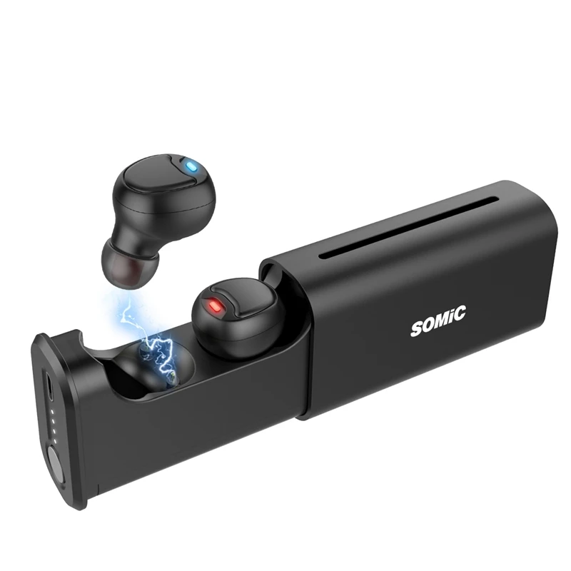 SOMIC TWS W20 Bluetooth наушники в ухо умные беспроводные истинные мини двусторонний