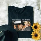 Starqueen-JBH Britney Make America Great опять Футболка женская Tumblr модная Милая забавная рубашка с мемом хипстерские Топы в уличном стиле