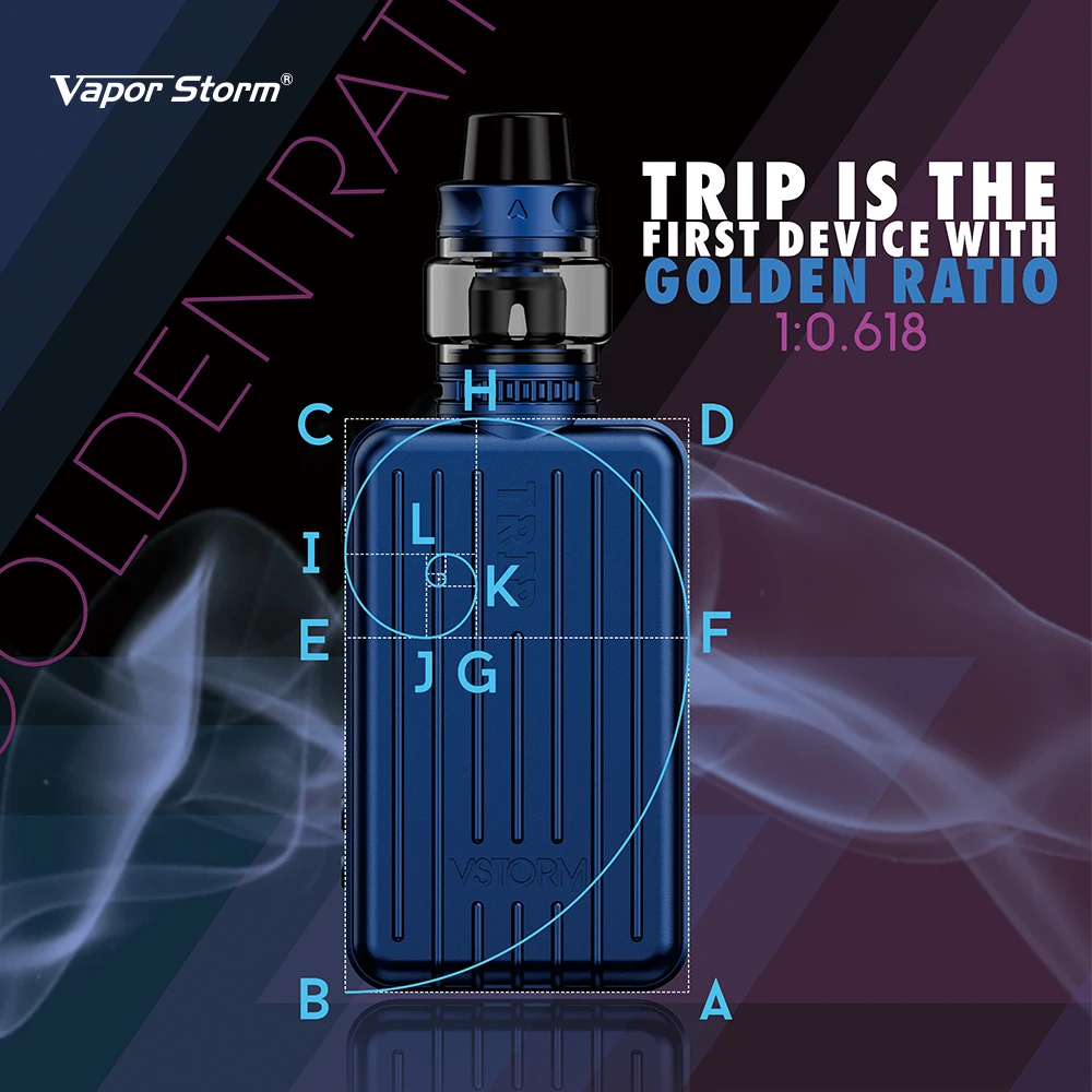 Бокс-мод Vapor Storm Trip 200 Вт с аккумулятором 4000 мАч электронная сигарета дисплеем VW TCR