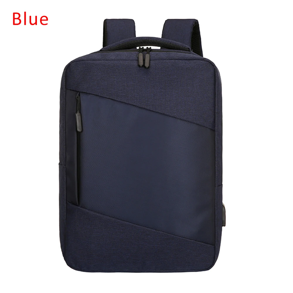 B blue HEFLASHOR рюкзаки для ноутбука мужские рюкзаки бизнес ноутбук Mochila водонепроницаемый рюкзак зарядка через usb сумки для путешествий - Цвет: B blue