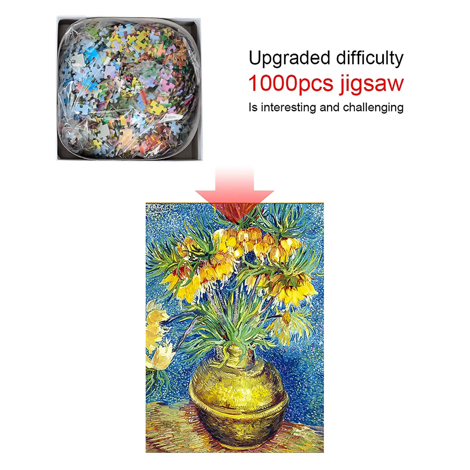 

1000Pcs Adult Puzzles Painting Landscape Christmas Jigsaw Puzzles For Child Intellectual Educational Game Puzzle Adult Kids Gift