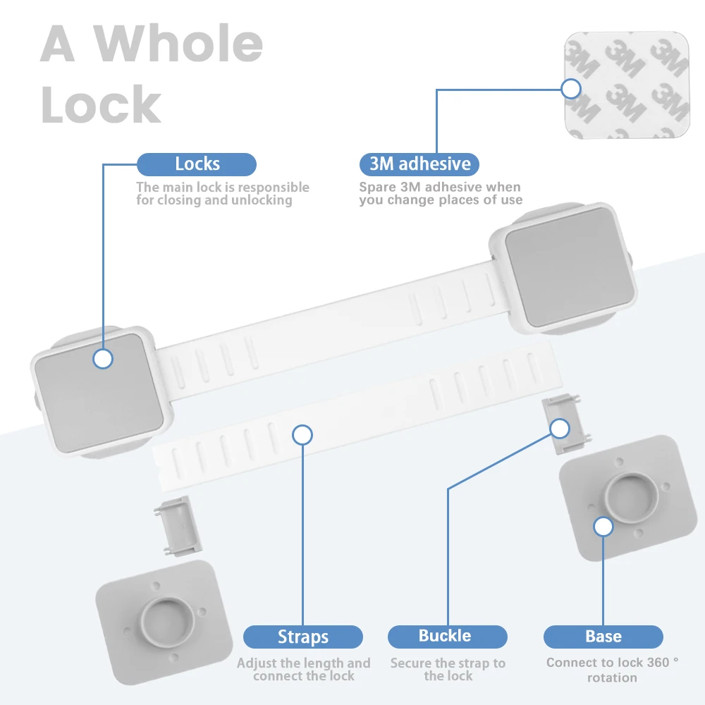 Защитный замок для детей регулируемый дверей шкафа Многофункциональный защиты