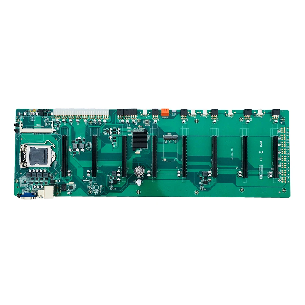 Preise B85 In-linie BTC Multi-graphics 8 Karte Motherboard Mine Bord LGA 1150 ETH Große Raum Motherboard Mine Board Für Desktop Rechen