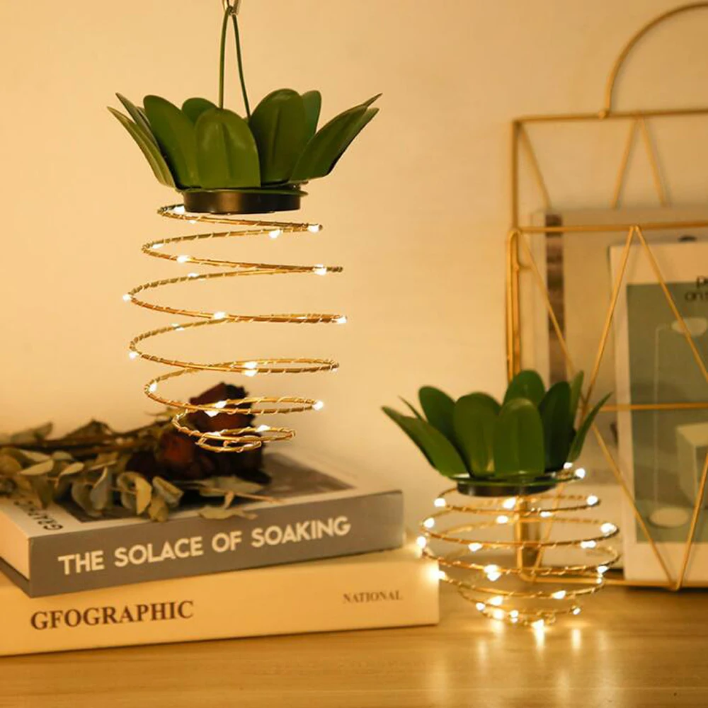 1 шт. Солнечный Утюг ананас светодиодный светильник для сада во дворе