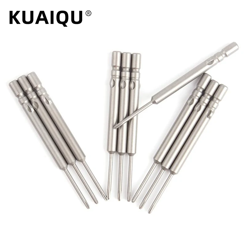 

40mm 10PCS PH0-PH2 Electric Screwdriver Head Drill Bit Set Round Shank Magnetic S2 Alloy Steel For Cross Torx Head 1.2mm~4.0mm