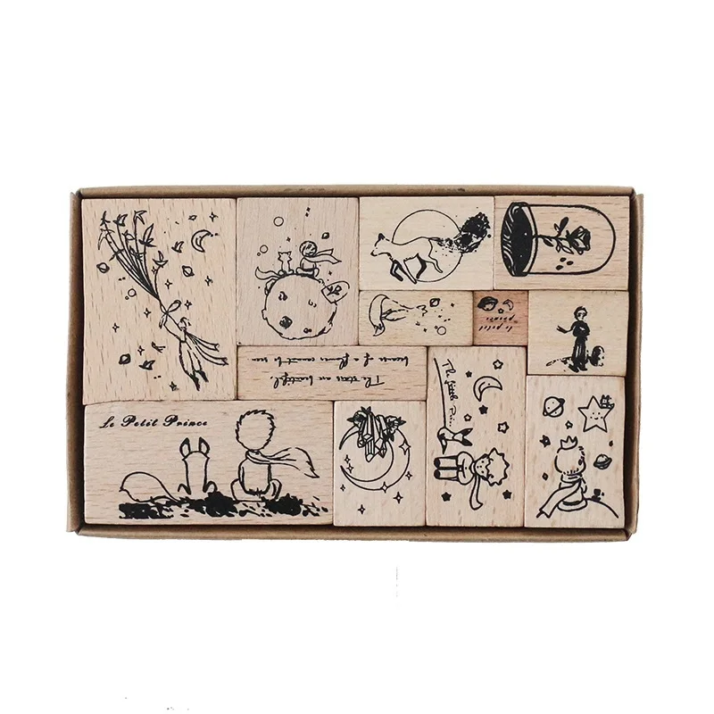 1 набор прямоугольных цветочных рисунков деревянные штампы для изготовления