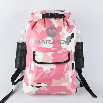 Pink 22L открытый ПВХ водонепроницаемый мешок сухой мешок сумка для хранения для рафтинга каноэ гребли Каякинг река треккинг плавание путешествия рюкзак - Цвет: Pink