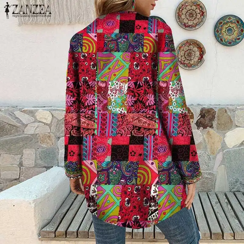 Женский жакет с цветочным принтом длинным рукавом | Женская одежда