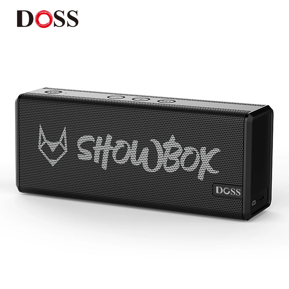 DOSS SHOWBOX Bluetooth динамик звуковая система портативный беспроводной громкий динамик 360 ° стерео звук с басом/Встроенный микрофон Поддержка BT TF