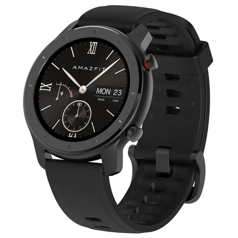 Глобальная версия Huami Amazfit GTR 42 мм умные часы водонепроницаемые умные часы 24 дня 42 мм gps и ГЛОНАСС сердечный ритм для Android IOS - Цвет: Black Universal